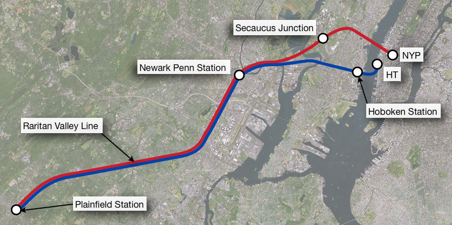 secaucus junction to penn station